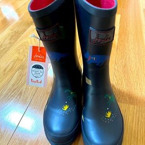 Joules rain boots big boys size 4
